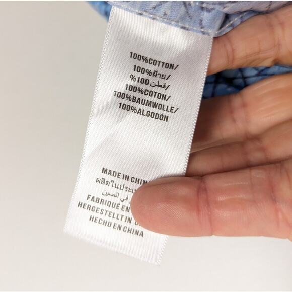 Lords Of Harlech Scott Falling Blossom Blue Button Down Shirt - Picture 7 of 8